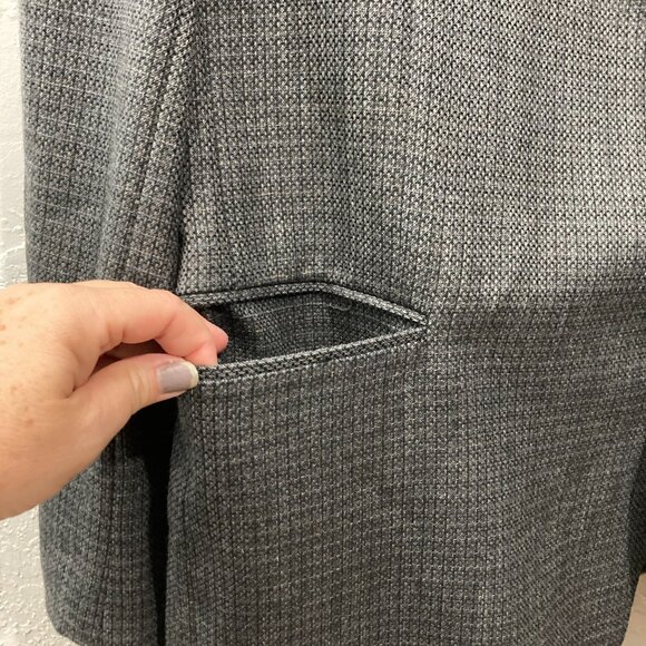 Vito Rufolo Italy Pure New Wool Blazer Jacket 4 button textured Gray 48 XL - Picture 12 of 14